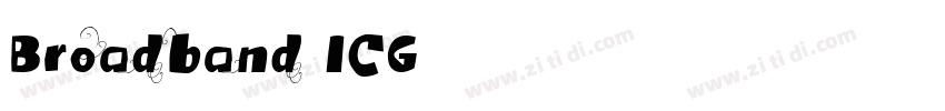 Broadband ICG字体转换
